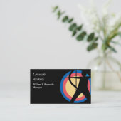 Moderne doelarchitectuur visitekaartje (Staand voorkant)