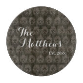 Moderne donkerbruine keuken op maat snijplank (Voorkant)