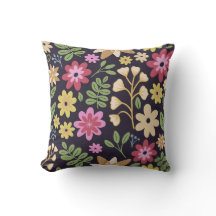 Moderne donkere bloemen veelkleurige bloemen