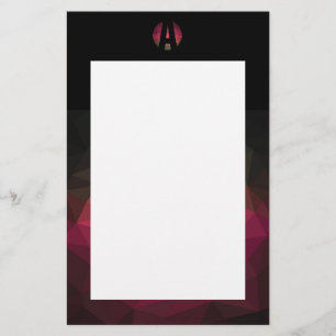 Moderne, donkere kleuren, lijst briefpapier