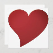 Moderne, donkere rode, elegante, schattige kaart (Voorkant / Achterkant)