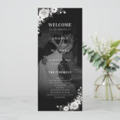 Moderne donkere vervaagde foto Gotische bloemenbru Programma (Staand voorkant)