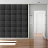 Moderne donkere zwarte houten textuur look tegeltje