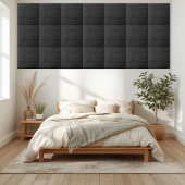 Moderne donkere zwarte houten textuur look tegeltje