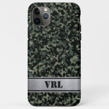Moderne donkergroene camouflage iPhone 11 Pro Max
