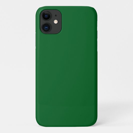 Moderne donkergroene effen kleur Case-Mate iPhone case (Achterkant)