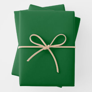 Moderne donkergroene effen kleur inpakpapier vel