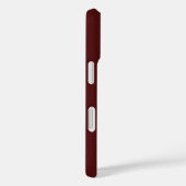 Moderne Donkerrode Sport Monogram Naam Case-Mate iPhone Case (Achterkant / Rechts)