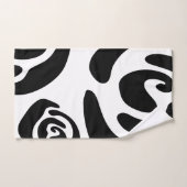 Moderne Doodle 2 Zwart-wit Bad Handdoek (Handdoek)