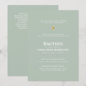 Moderne DOOP BAUTIZO Bautismo DOOPSEL Christening  Kaart (Voorkant / Achterkant)