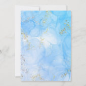 Moderne doopjongen doop uitnodiging Sjabloon (Achterkant)