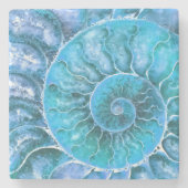 Moderne doorsnede stenen onderzetter (Voorkant)