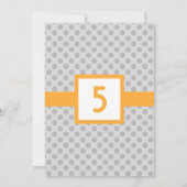 Moderne Dot Photo Birthday Invitation (Sunset) Kaart (Achterkant)