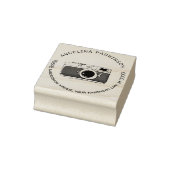 Moderne douanenaam Logo Camera Terugkeeradres Rubberstempel (Stempel)