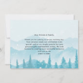 Moderne Drie Foto Collage Winter Huwelijk Bedankkaart (Achterkant)