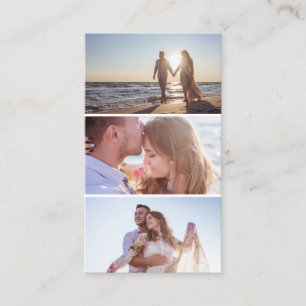 Moderne drie fotocollage fotograaf visitekaartje