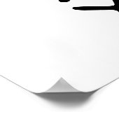 Moderne drie X Monochrome minimalistisch noords Poster (Hoek)