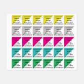 Moderne driehoek labels (Vel)