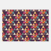 Moderne driehoekskantelen inpakpapier vel (Voorkant 3)