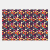 Moderne driehoekskantelen inpakpapier vel (Voorkant)