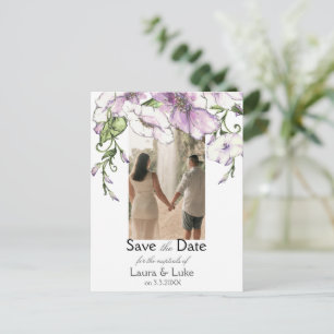 Moderne driekleurige Save the Date Briefkaart