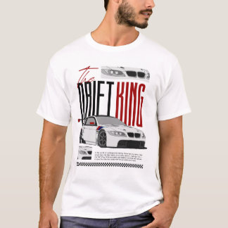 Moderne Drifting Koning Sportauto Grafische T-shir T-shirt