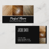 Moderne drijvende installatiekaart Hardwood Visitekaartje (Voorkant / Achterkant)