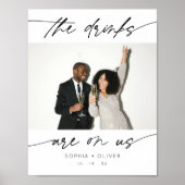 Moderne Drink zijn op ons kalligrafie script foto Poster (Voorkant)