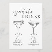 Moderne Drinken voor zwarte en witte handtekeninge (Voorkant)