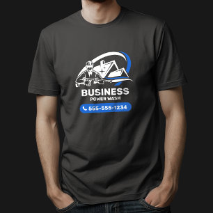 Moderne drukwasbeurt Power Wasch Huisreiniging T-shirt