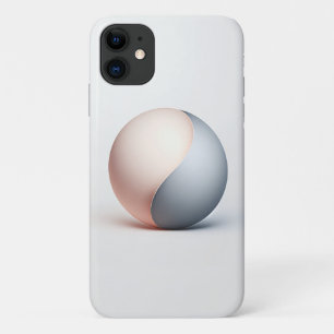 Moderne Dual-Tone Minimalistische Bol Kunst - Stra iPhone 11 Hoesje