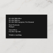 Moderne dubbelzijdige graafdiensten visitekaartje (Achterkant)