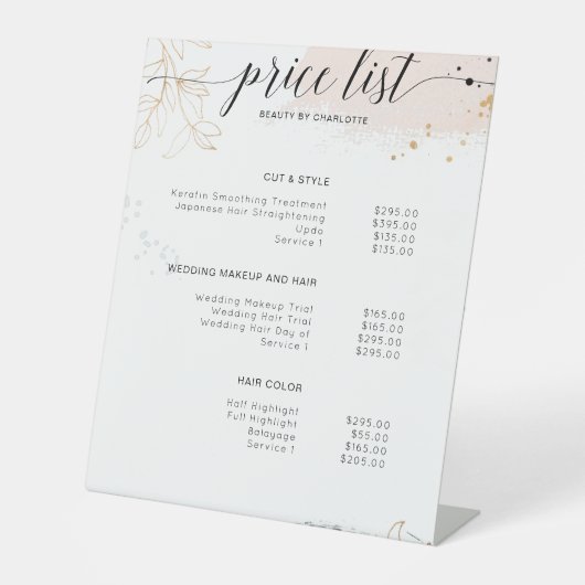 Moderne, dure gebarentaal reclamebord met voetstuk (Voorkant)