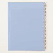 Moderne Dusty Blue 2022 2023 Planificateur mensuel (Dos)