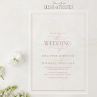 Moderne Dusty Roos Calligrafie Wedding