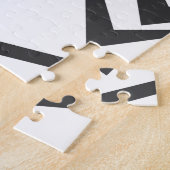 Moderne, dynamische, eenvoudige, gedurfde abstract legpuzzel (Zijkant)