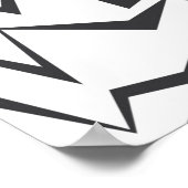 Moderne, dynamische, eenvoudige, gedurfde abstract poster (Hoek)