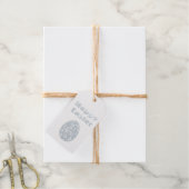 Moderne e Easter Retro Paper Art Cadeaulabels (Met Koord)