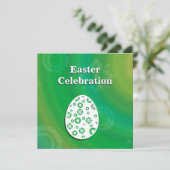 Moderne e Easter Retro Paper Art Kaart (Staand voorkant)