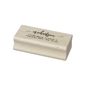 Moderne e legant Calligraphy Script Achternaam Rubberstempel (Stempel)