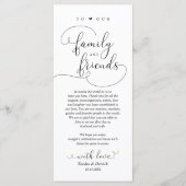 Moderne e-legant, plaatsinstelling Hartelijk dank Programma (Voorkant)