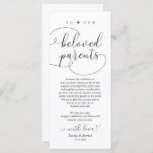 Moderne e-legant, plaatsinstelling Hartelijk dank Programma (Voorkant / Achterkant)