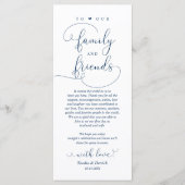 Moderne e-legant, plaatsinstelling Hartelijk dank Programma (Voorkant)