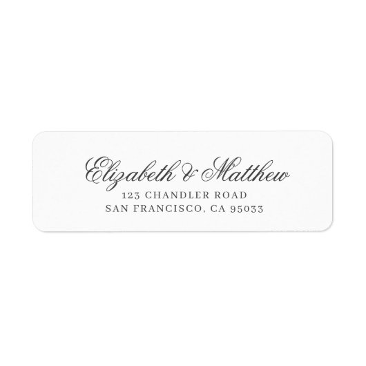 Moderne e-mailadres voor script etiket (Voorkant)