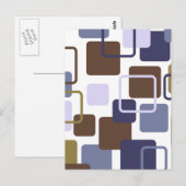 Moderne Eames rechthoeken 5 Briefkaart (Voorkant / Achterkant)