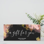 Moderne Earth Tones Certificate Cadeaukaart Voeg L (Staand voorkant)