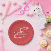 Moderne eBay Afbeeldingsmonogram Bedankt Papieren Bordje (Feest)