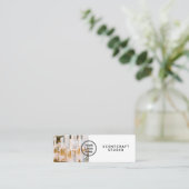 Moderne Ecommerce Webshop QR Code Mini Visitekaartje (Staand voorkant)