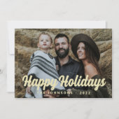 Moderne écriture cursive simple Carte de vœux Phot (Devant)