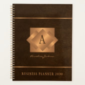 Moderne écriture de nom à monogramme doré élégant (Devant)